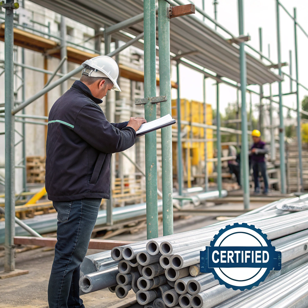 inspection of scaffolding material